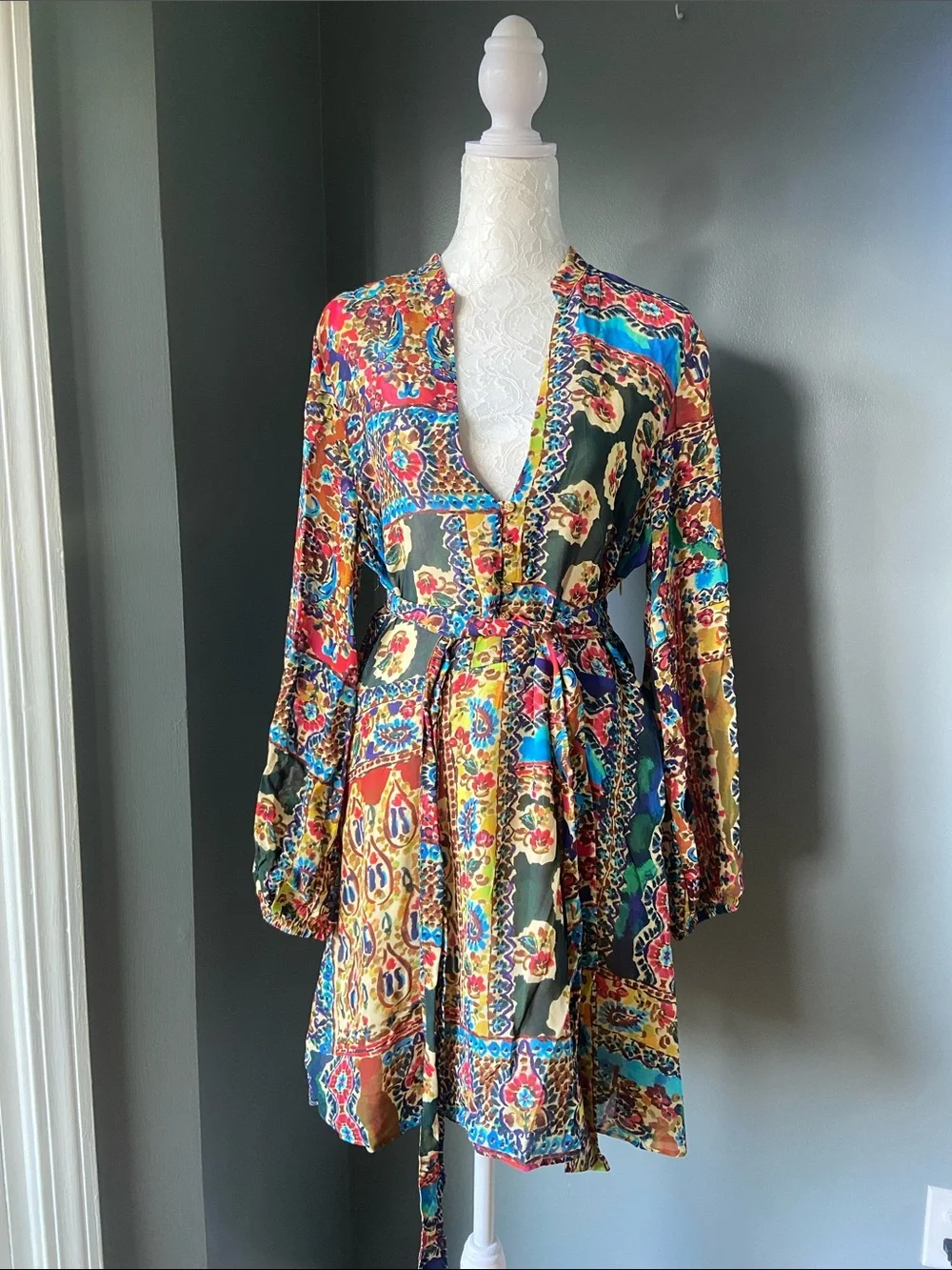 Zara patchwork bohemian dress - Picture 2 of 10